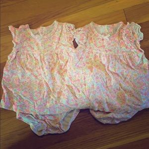 Floral outfits from Baby Gosh.
